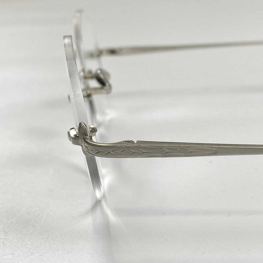 金子眼鏡 ヴィンテージシリーズ / 2ポイントリムレス 度なしクリアレンズ 参考定価:46,000+tax