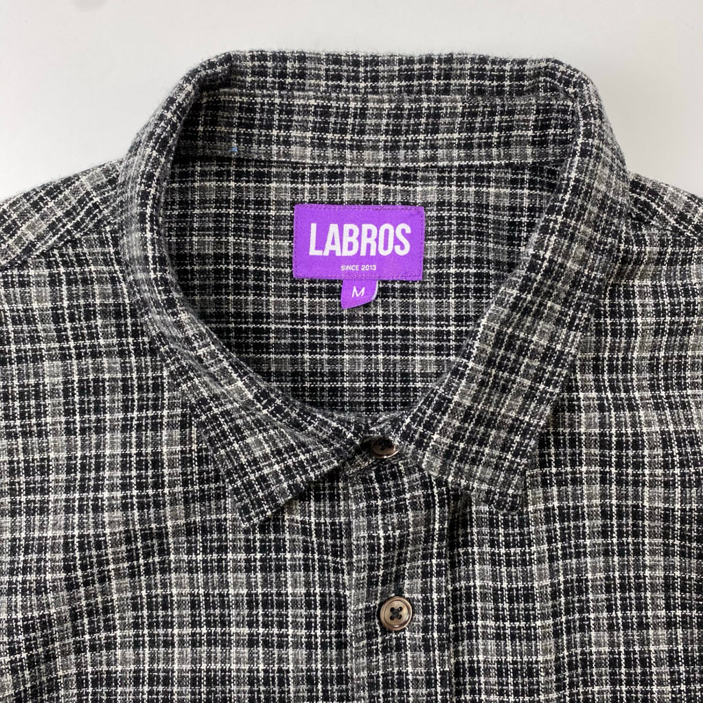 LABROS ラブロス / symbol logo plaid button shirts 刺繍 チェックシャツ SIZE:M