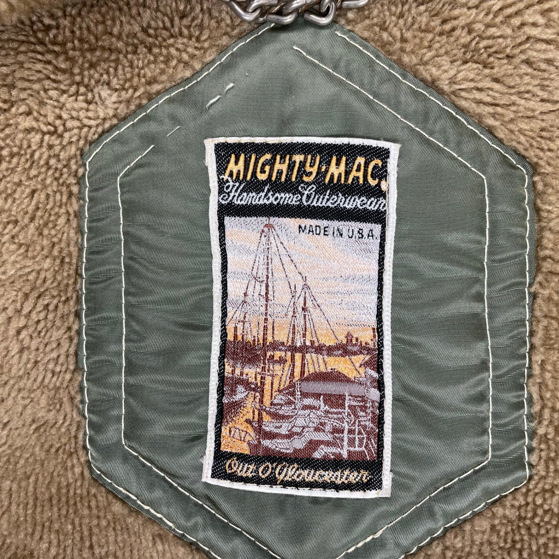 MIGHTY-MAC マイティマック / 7-80s ボアフーデッドジャケット MADE IN USA SIZE:L-XL