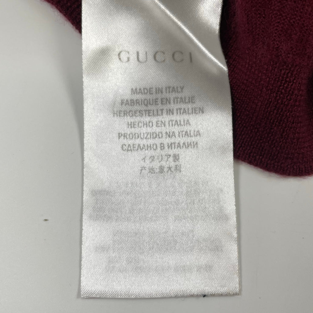 GUCCI グッチ / ピュアカシミヤクルーネックニット SIZE:L