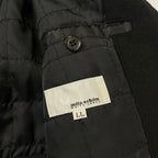 VINTAGE ヴィンテージ / ピュアカシミヤコート フード収納 ブラック 参考定価：200,000程度 SIZE:LL
