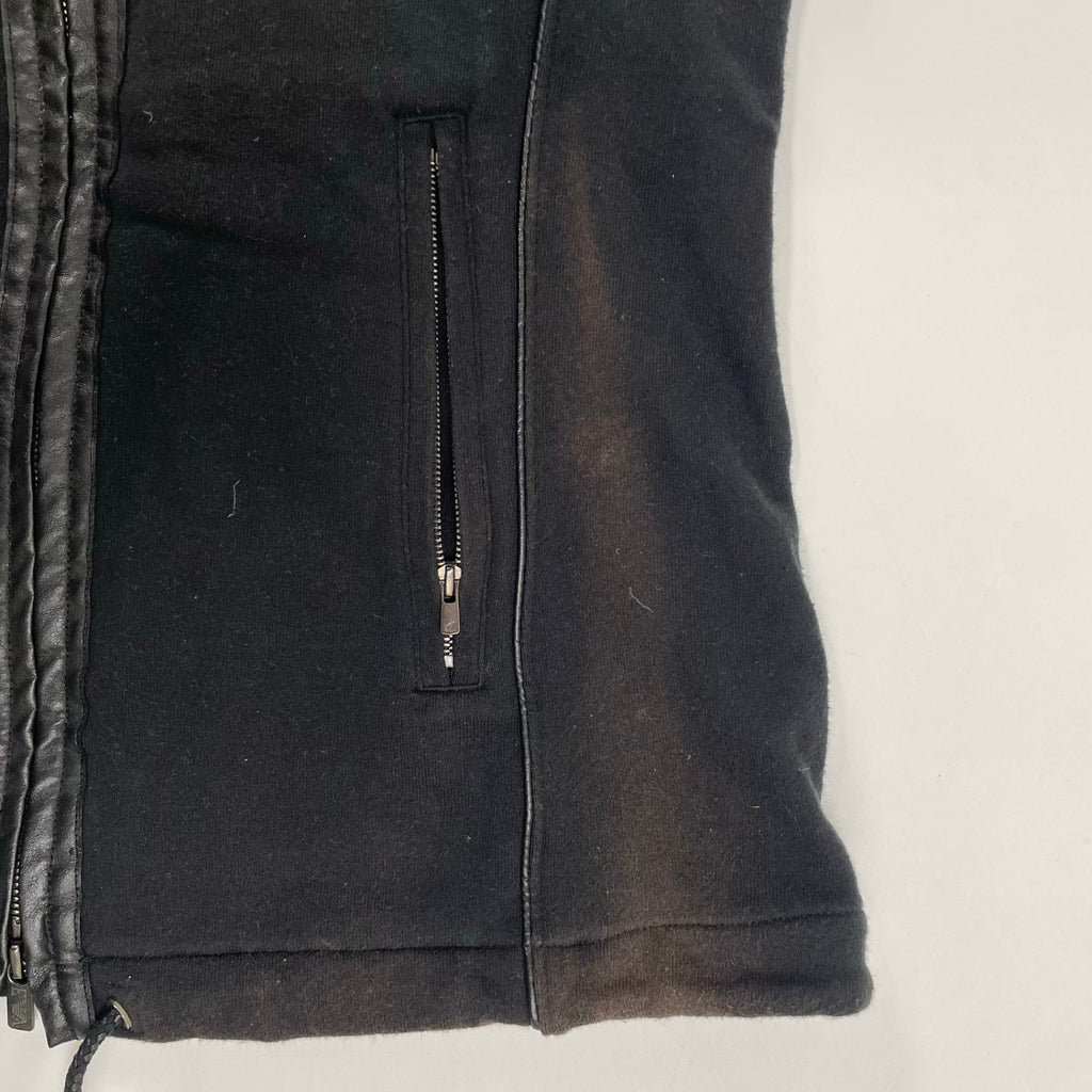 EMPORIO ARMANI エンポリオ アルマーニ / アーカイブフーディーベスト ブラック SIZE:44