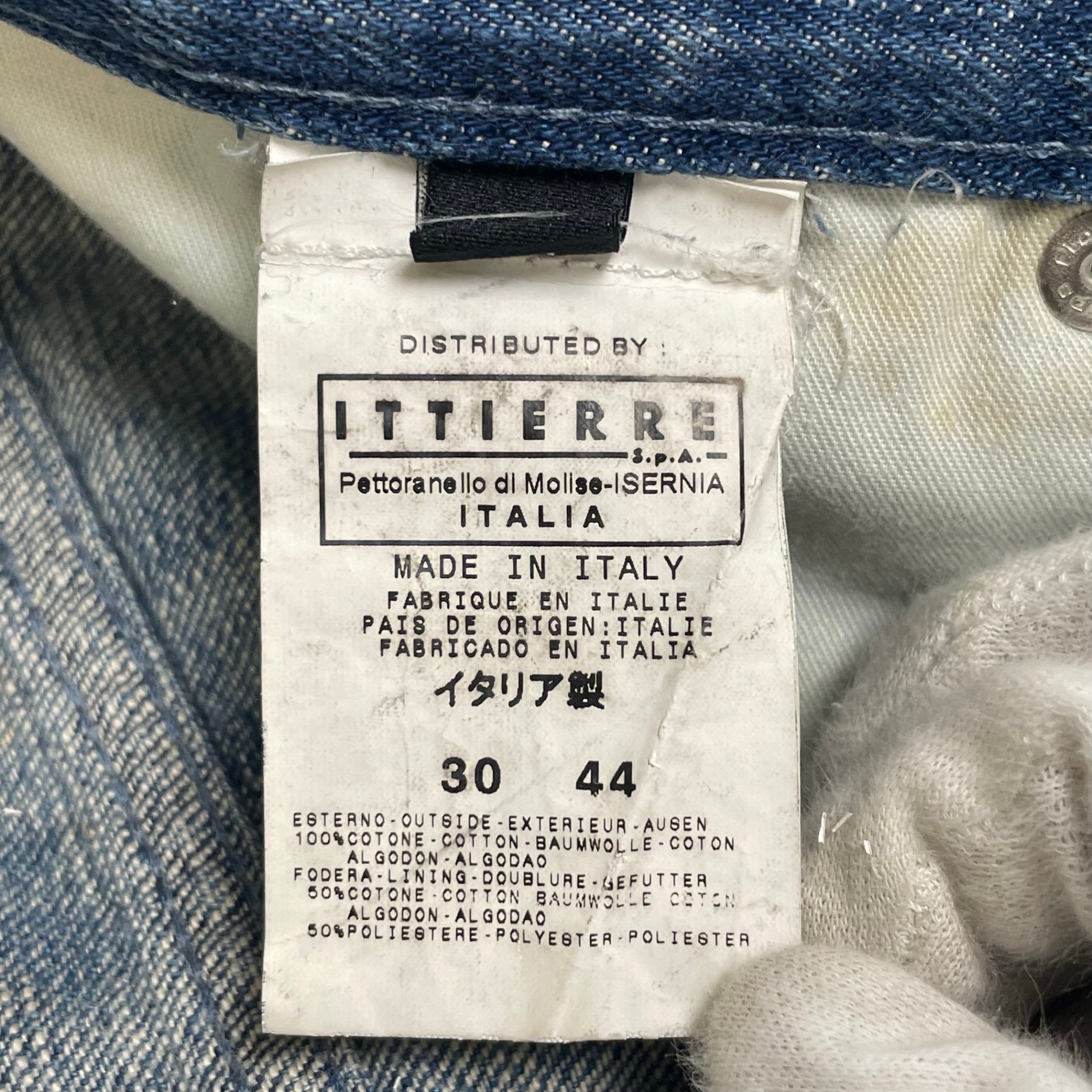 90-00s D&G Dolce＆Gabbana ドルチェアンドガッバーナ / アナーキークラッシュデニム MADE IN ITALY SIZE:W30