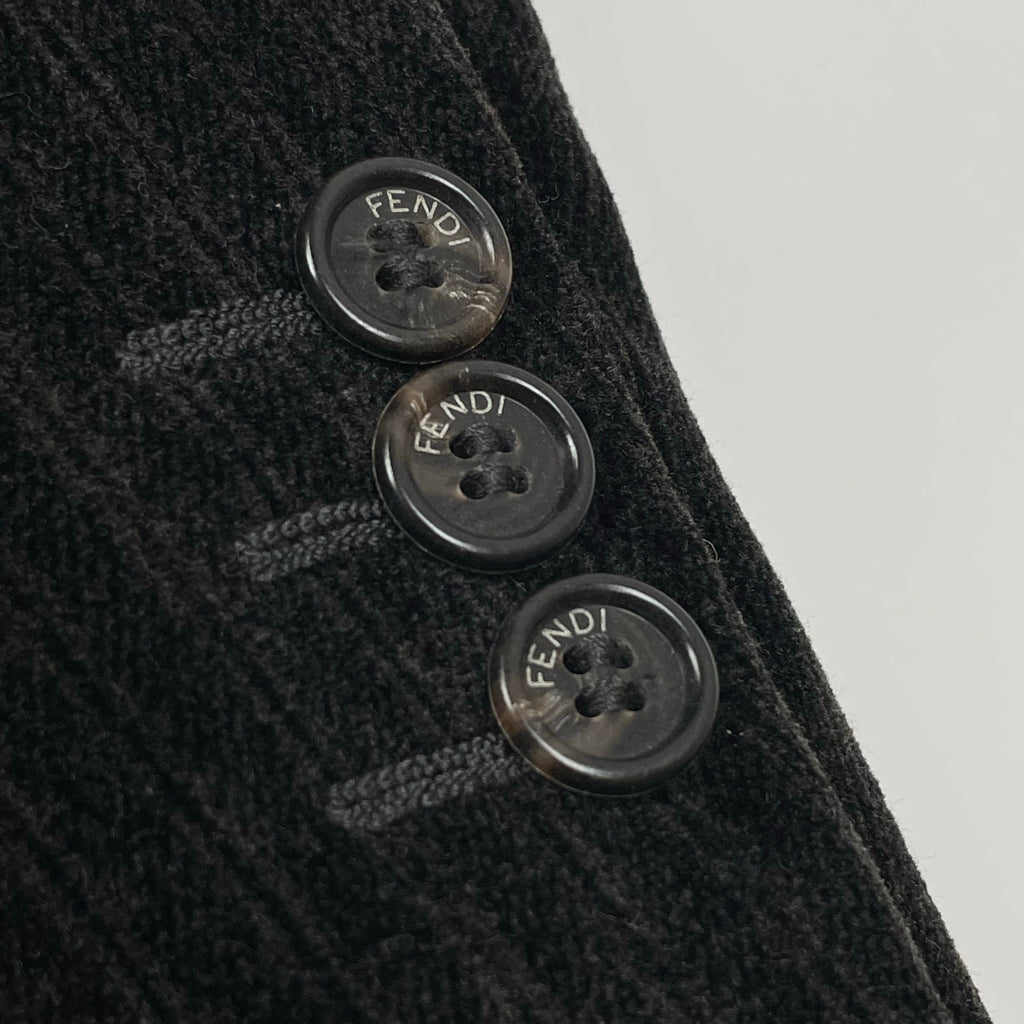FENDI フェンディ / VINTAGE コットンベロア ジャケット MADE IN ITALY 参考定価：200,000程度 SIZE：52