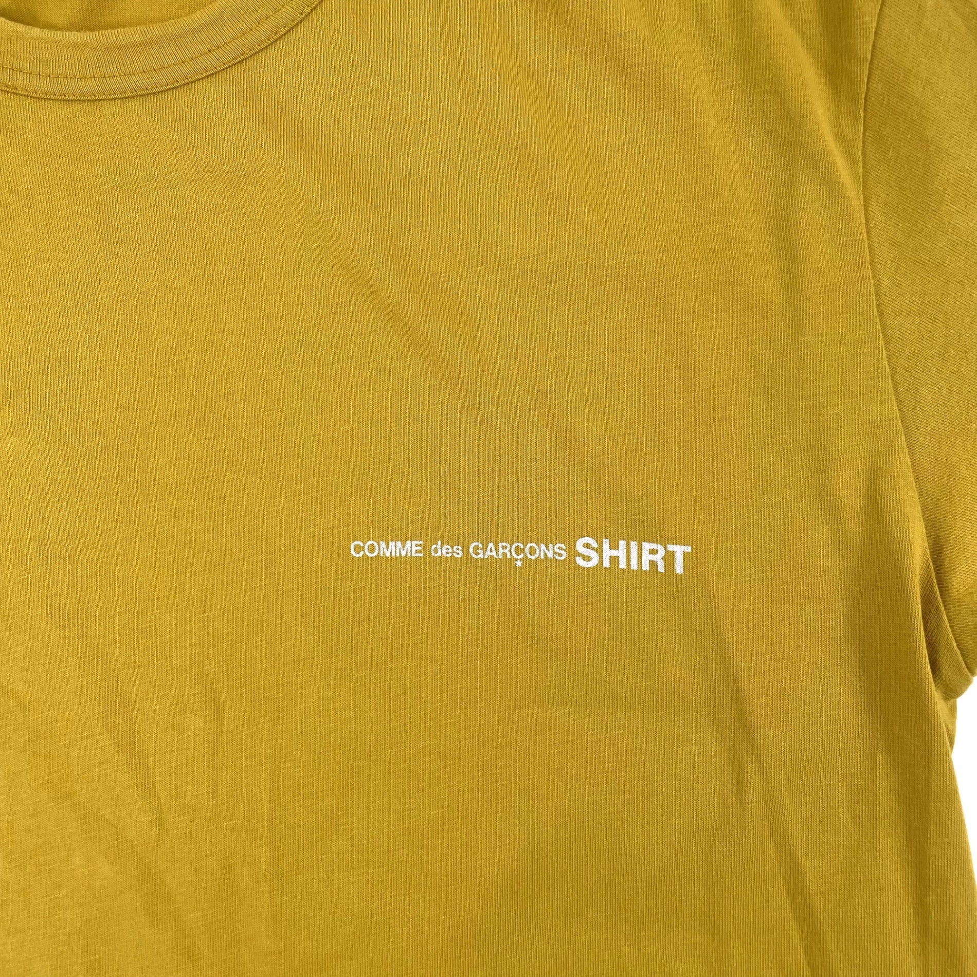 COMME des GARCONS SHIRT / ロゴプリントTシャツ SIZE：L