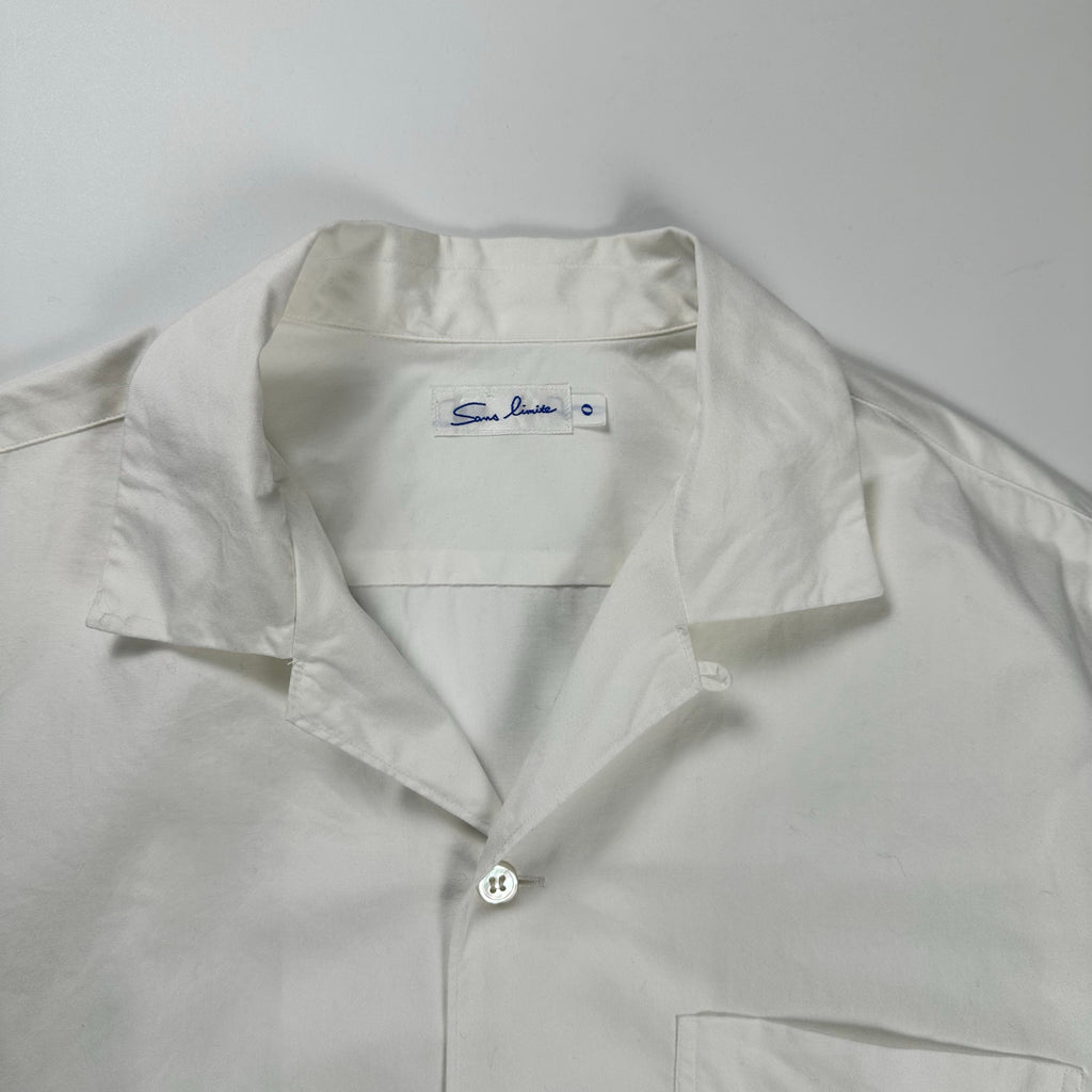 SANS LIMITE サンリミット / SH05 ブロード小開襟シャツ W1301005 参考定価：20,000+tax SIZE:0