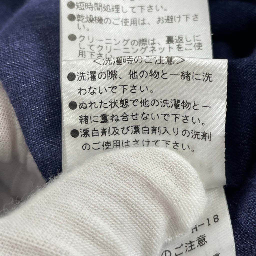 MARGARET HOWELL / 日本製 茄子紺リネンシャツ SIZE：L