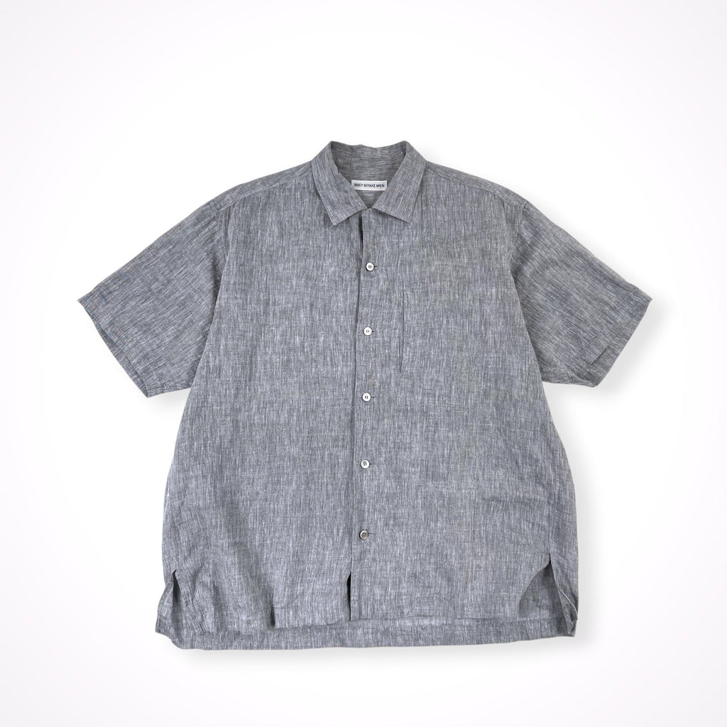 ISSEY MIYAKE MEN / 02SS リネンオープンカラーシャツ 滝沢直己期 SIZE:3