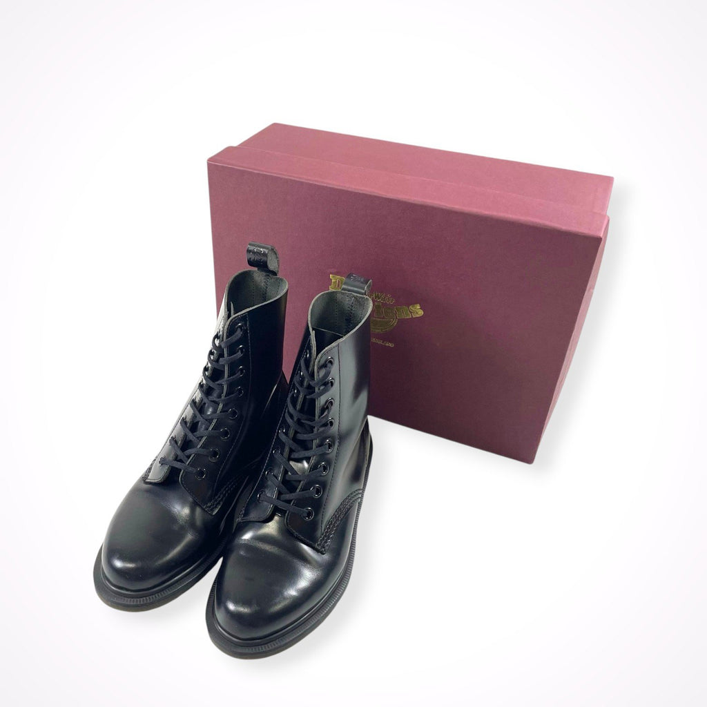 Dr. Martens / 英国製 PASCALブーツ オールブラック  Pascal Boanil Brush 参考定価：50,000程度 SIZE:UK3