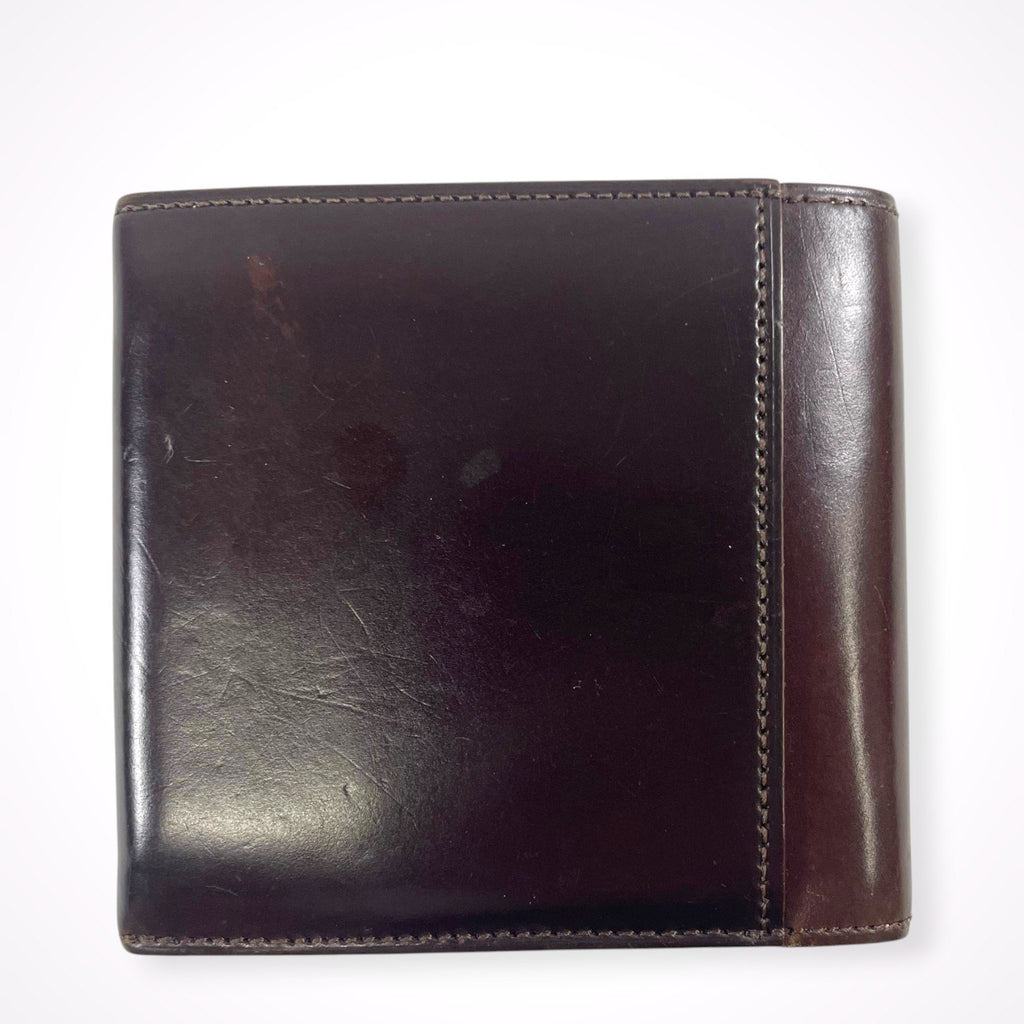 HAMANO / コードバン2つ折りウォレット ヴィンテージボルドー 参考定価：36,000程度