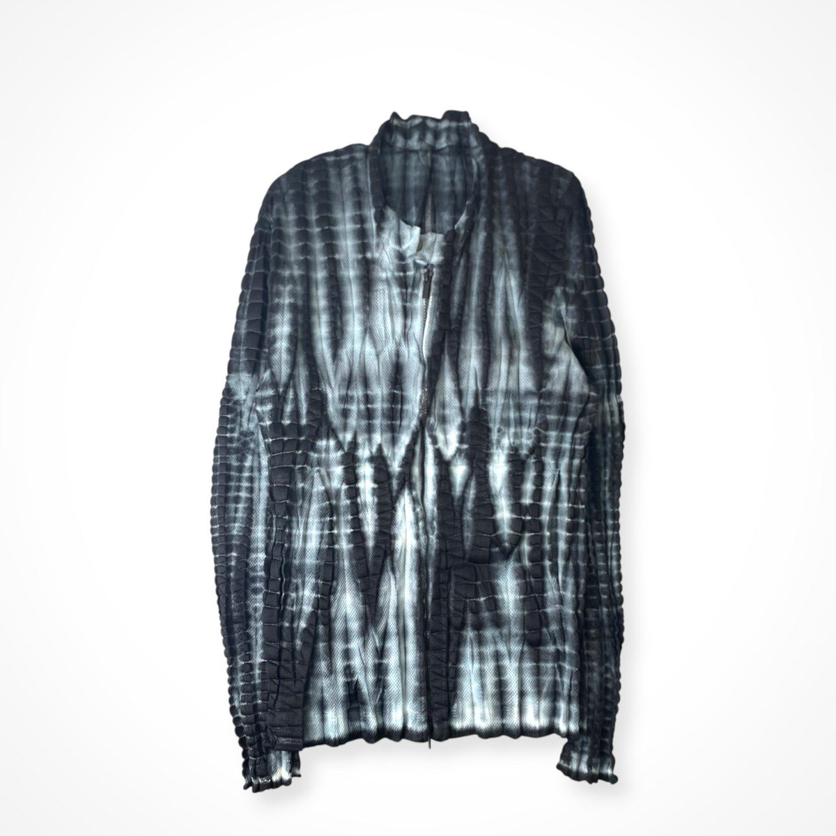ISSEY MIYAKE MEN / 15SS 絞り染めメッシュプリーツジャケット SIZE:3