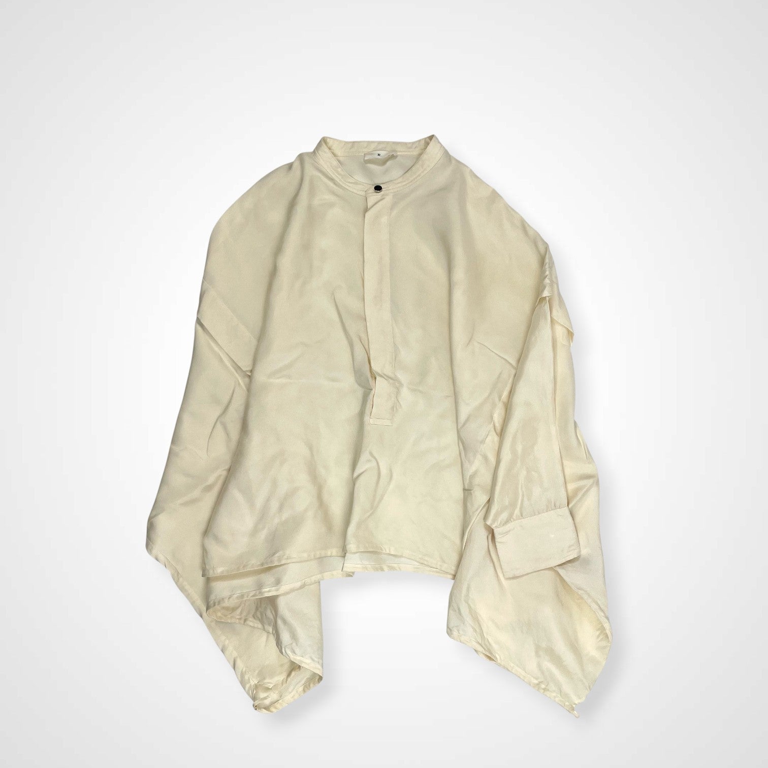 TOMORROWLAND.B トゥモローランド ビー / シルクツイルタックシャツ 参考定価：60,000+tax SIZE:36