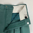 LOEFF ロエフ / 2タックパンツ グリーン 参考定価：31,000+tax SIZE:0