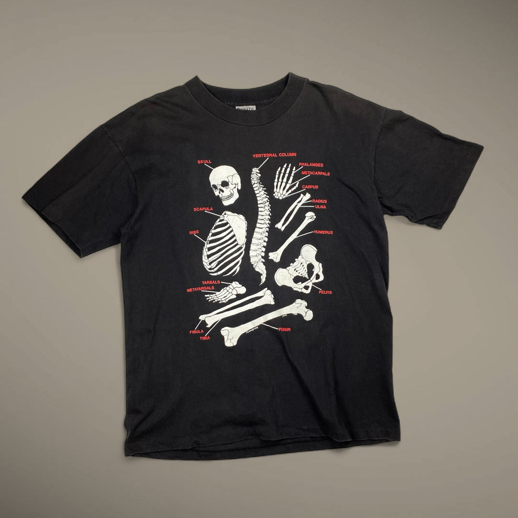 90s VINTAGE ONEITA オニータ / スカル ボーン ヴィンテージ Tシャツ SIZE:L