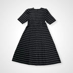 齋藤都世子 toyoko saito / ヴィンテージライク ジャガードニットワンピース 参考定価：100,000程度 SIZE:M-L程度