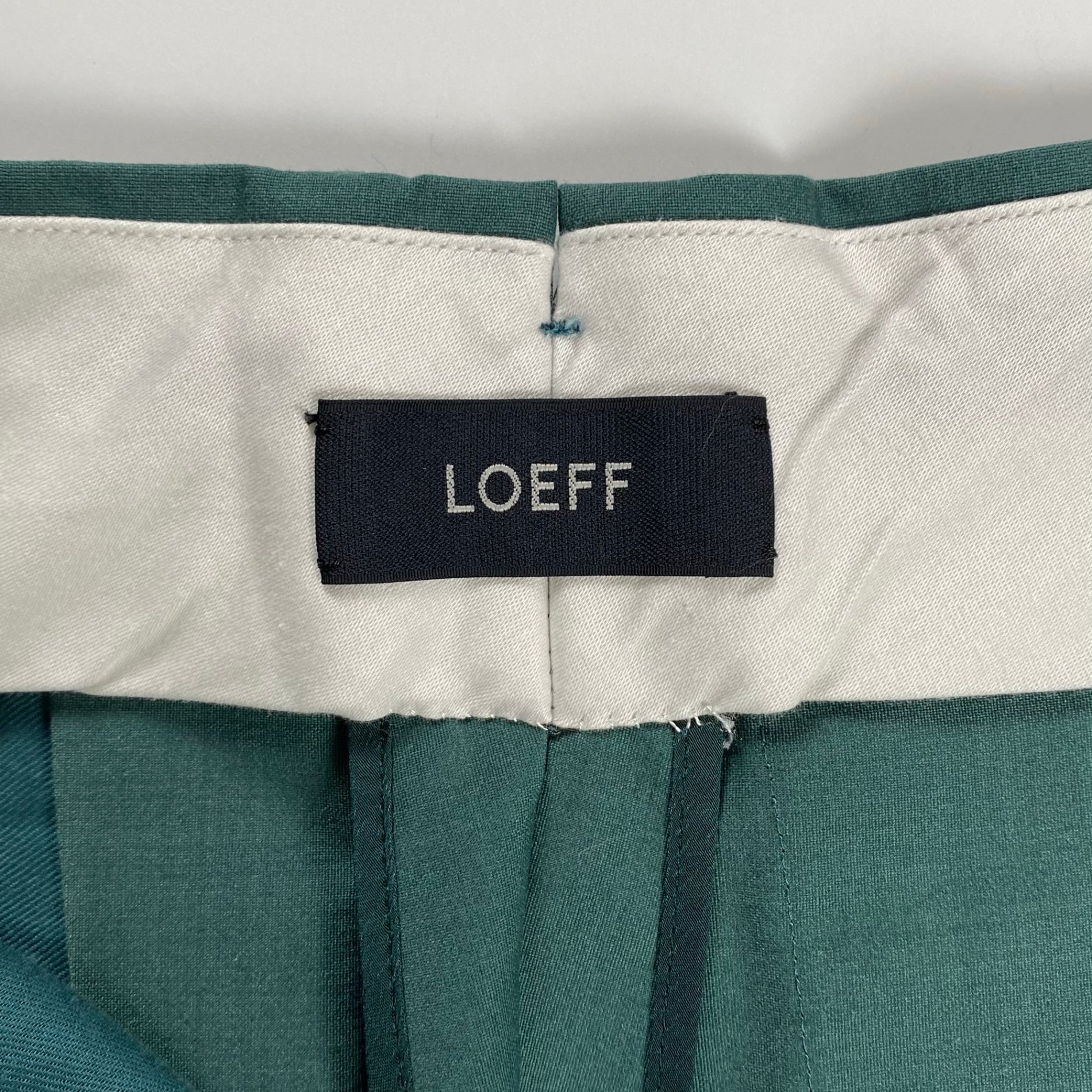 LOEFF ロエフ / 2タックパンツ グリーン 参考定価：31,000+tax SIZE:0