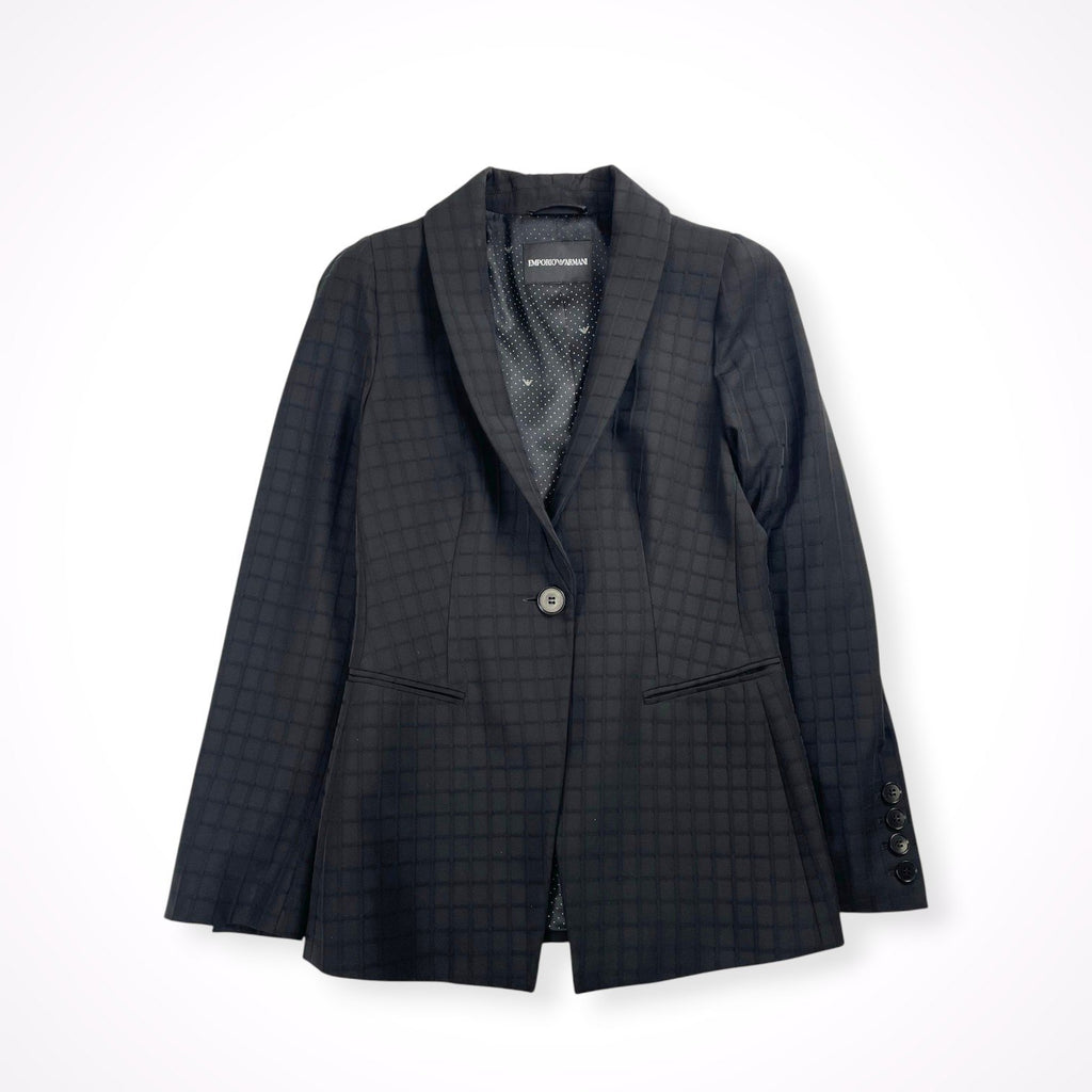 EMPORIO ARMANI / ショールカラー1Bジャケット 参考定価：150,000程度 SIZE:42