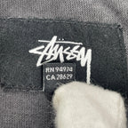 stussy ステューシー / Travis longsleeve crew グレー×ブラック SIZE:S 参考定価：15,000程度