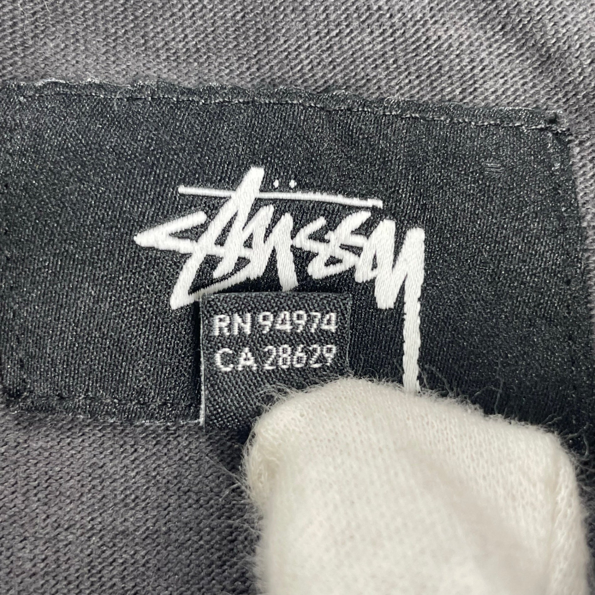 stussy ステューシー / Travis longsleeve crew グレー×ブラック SIZE:S 参考定価：15,000程度