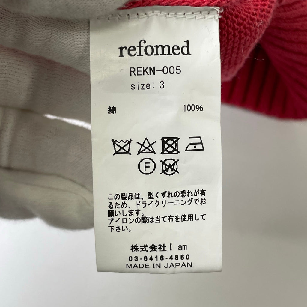 refomed / OLD MAN KNIT POLO 参考定価：35,000+tax SIZE:3
