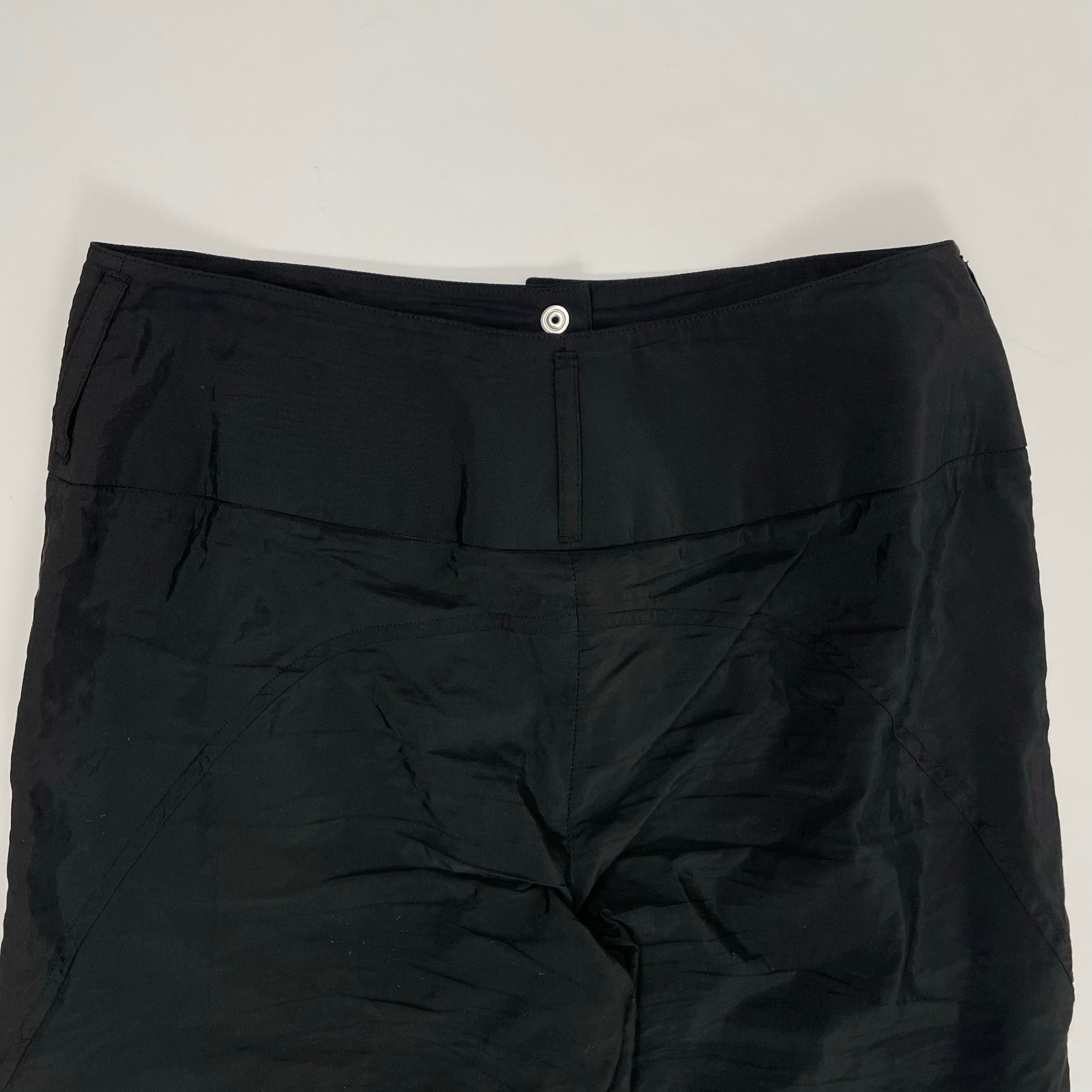 GIORGIO ARMANI / ナイロンタッチ ワイドパンツ イタリア製 SIZE:W77cm