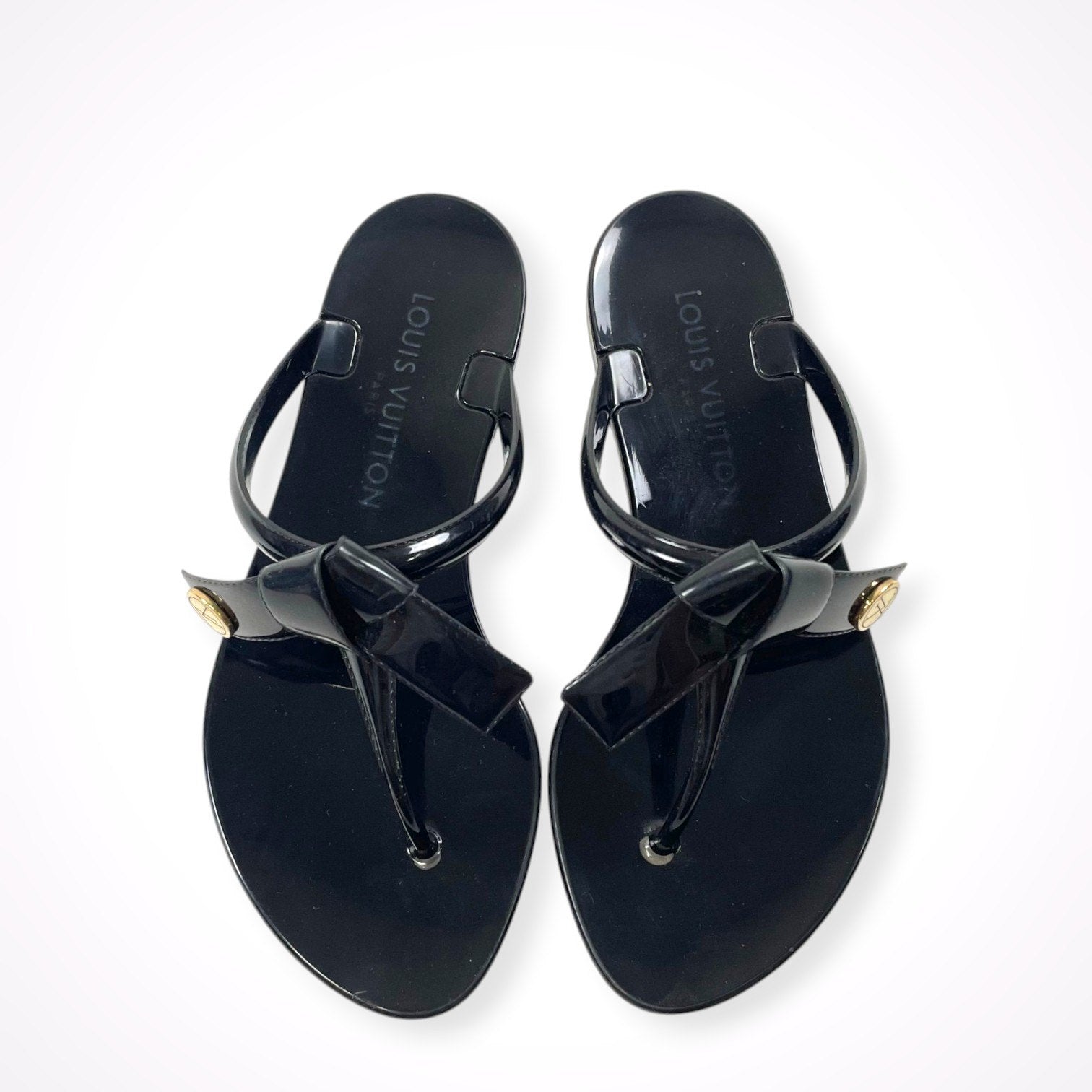 LOUIS VUITTON / シースターライン ラバーリボンサンダル 参考定価：70,000程度 SIZE：34