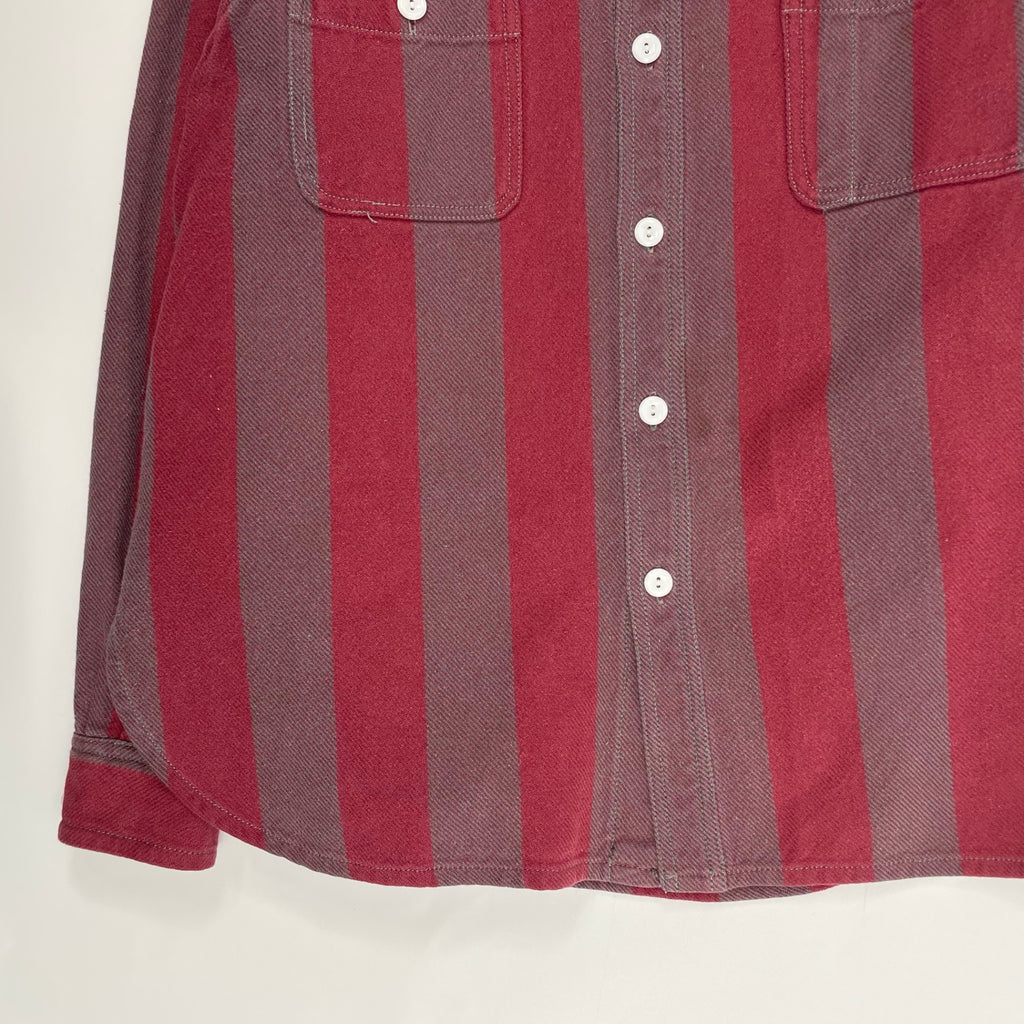 Let it Ride レットイットライド / 90s 初期 ヘビーストライプシャツジャケット ガゼット付 SIZE：M