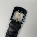 EMPORIO ARMANI / ギャザーレザーベルト 参考定価：35,000程度