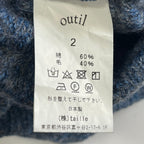 outil / TORICOT GIENニット 縮絨加工 24AW 参考定価：43,000+tax SIZE:2