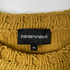 EMPORIO ARMANI / ダスティクルーネックニット 参考定価：55,000程度 SIZE:48