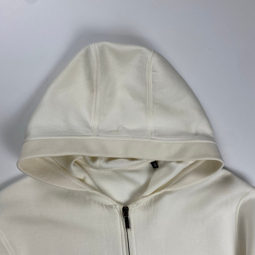 Ermenegildo Zegna エルメネジルドゼニア / ジップアップパーカー ダンボール生地 ホワイト SIZE：M(50)