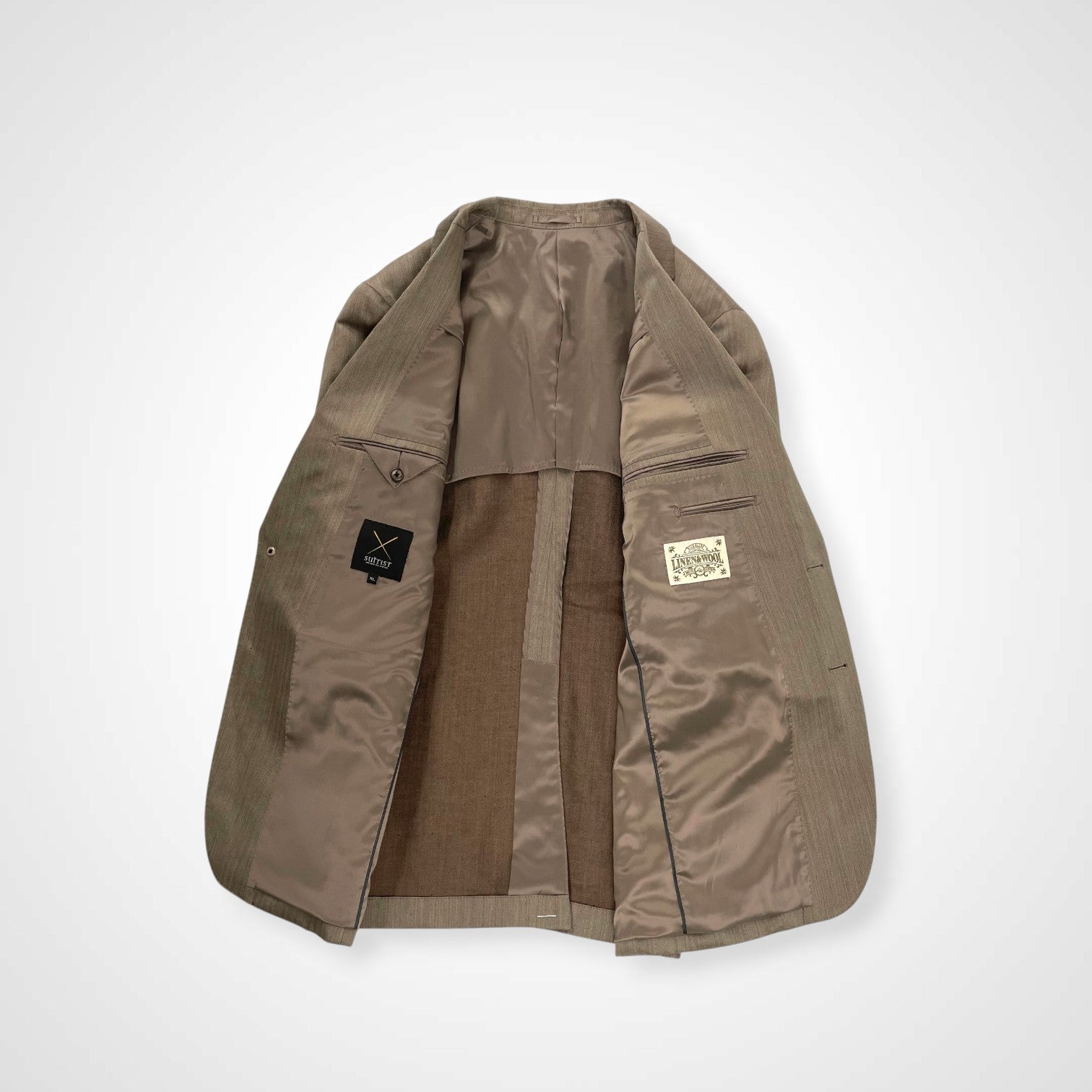 SUITIST スーティスト / ウールリネンセットアップスーツ 未使用品 参考定価：60,000程度 SIZE:XL