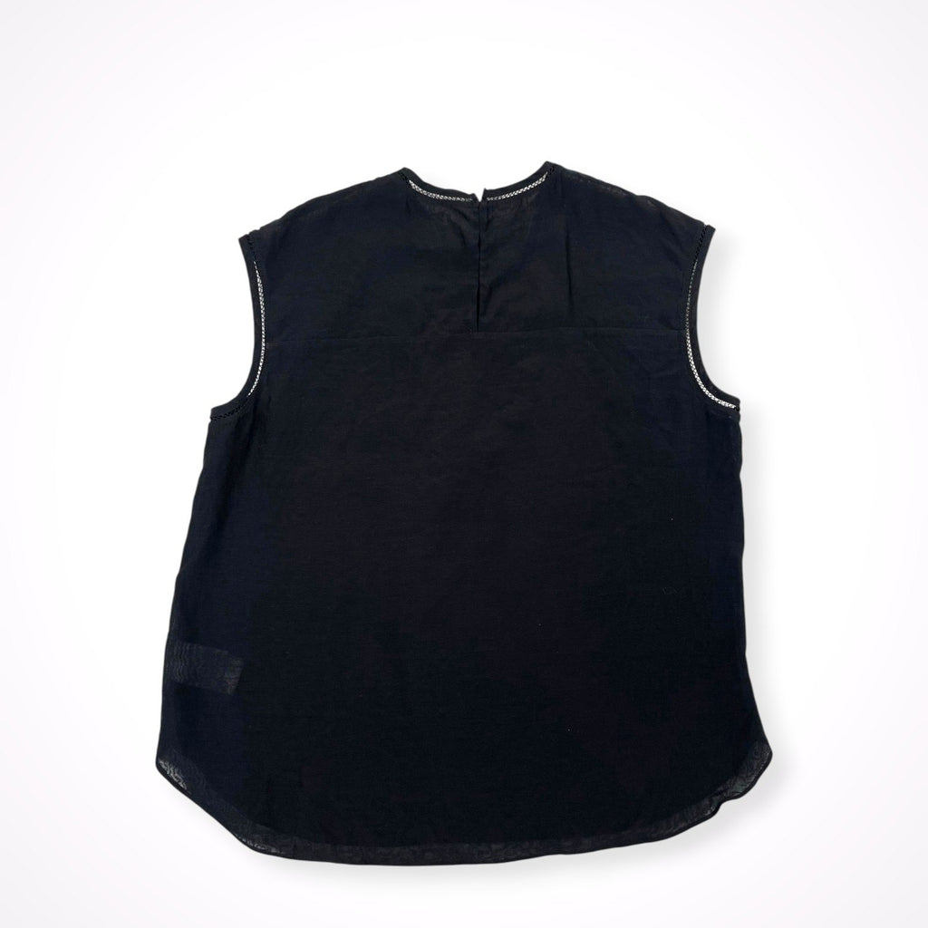 TOMORROWLAND collection トゥモローランド コレクション / コットンシルクオーガンジー ノースリーブブラウス SIZE:36