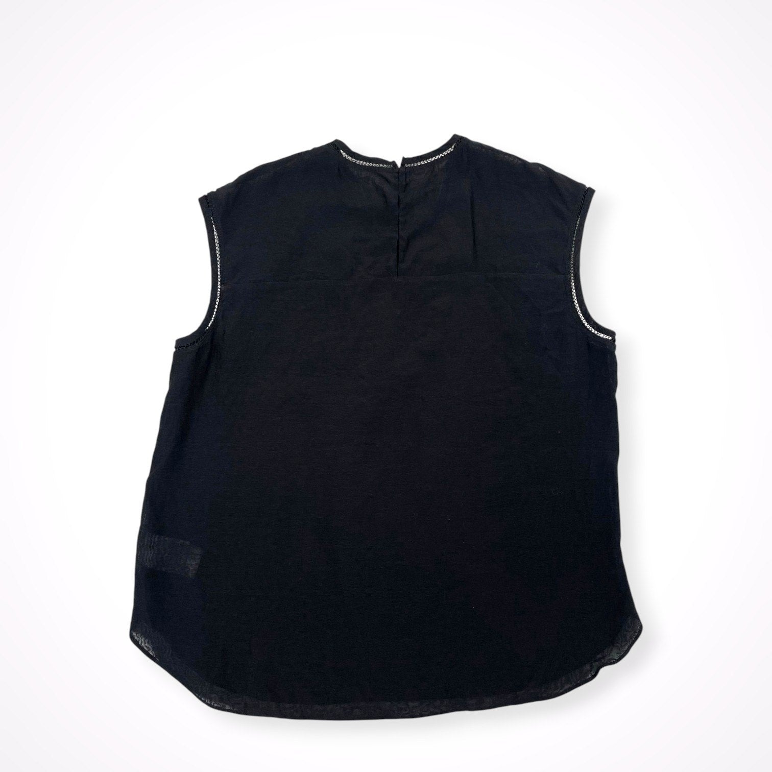 TOMORROWLAND collection トゥモローランド コレクション / コットンシルクオーガンジー ノースリーブブラウス SIZE:36