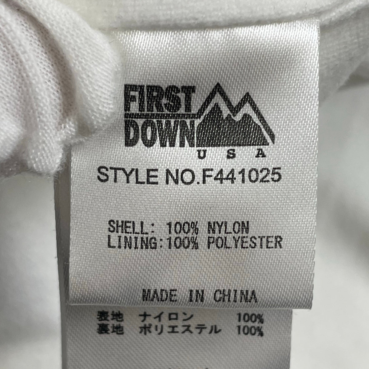 stacks bookstore × FIRST DOWN / コラボ 刺繍ロゴコーチジャケット ネイビー SIZE:XL