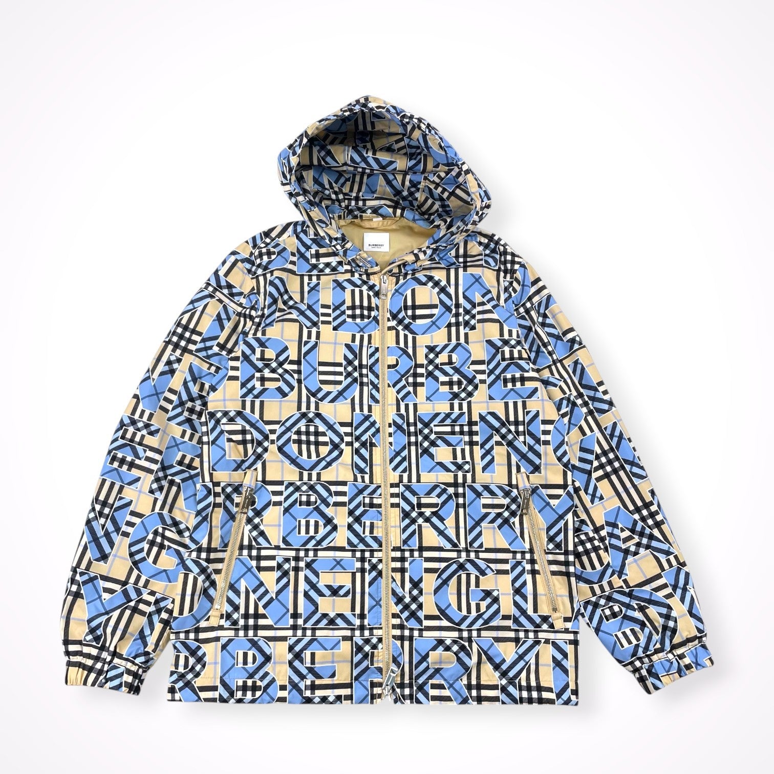 BURBERRY / ロゴ ナイロンジップアップパーカー 参考定価：170,000程度 SIZE:S