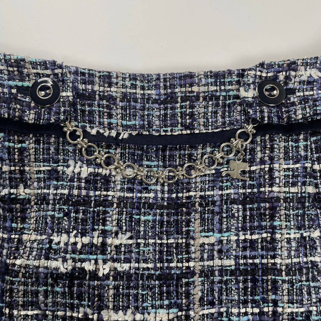 courreges クレージュ / ロゴチェーン付 ツイードスカート 参考定価：30,000程度 SIZE:38