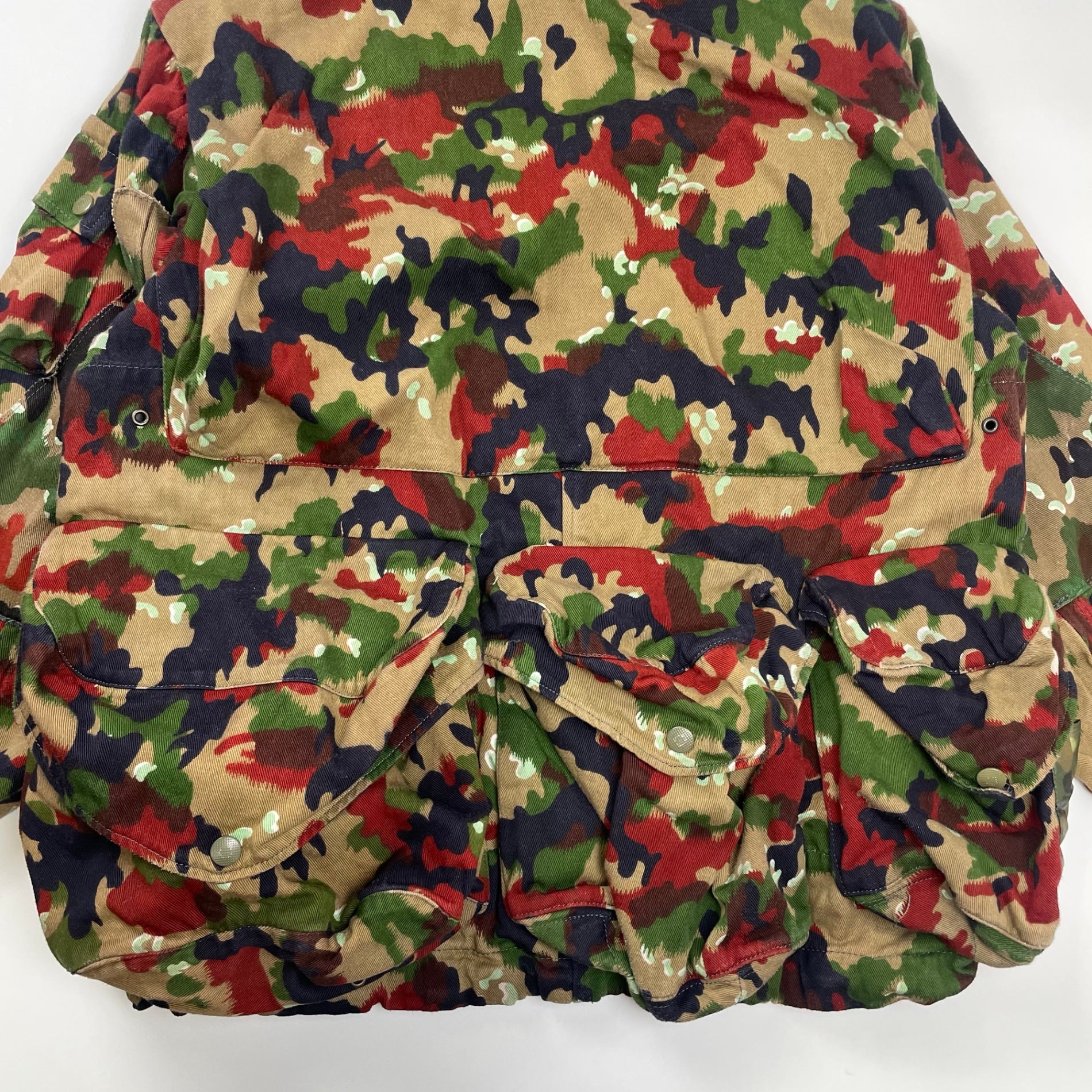 70s VINTAGE ヴィンテージ / スイス軍M60アルペンカモジャケット 山岳部隊 SIZE：L程度