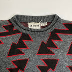 LE TIGRE ル ティグレ / ヴィンテージ サンダー柄 クルーネックニット SIZE:XL