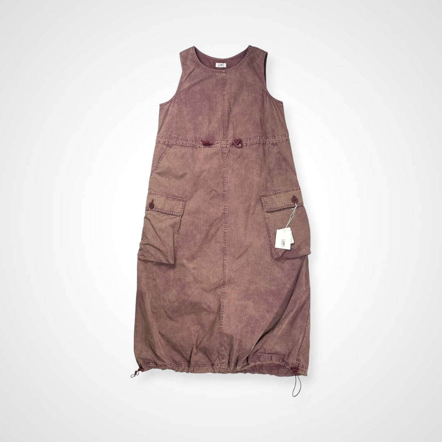 I AM I in fact アイアムアイ インファクト / CHEMICAL WASH ギャザーワンピース タグ付 参考定価：20,000+tax SIZE:FREE