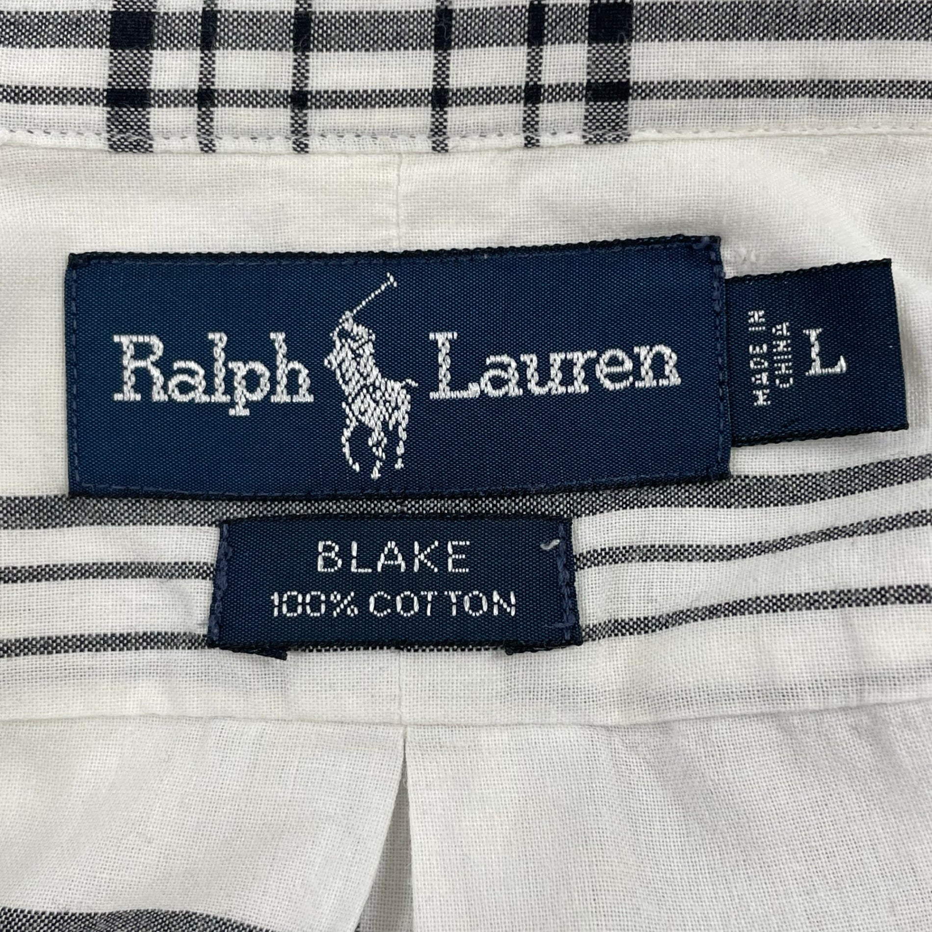 Ralph Lauren / 90s BLAKE B.Dチェックシャツ SIZE:L