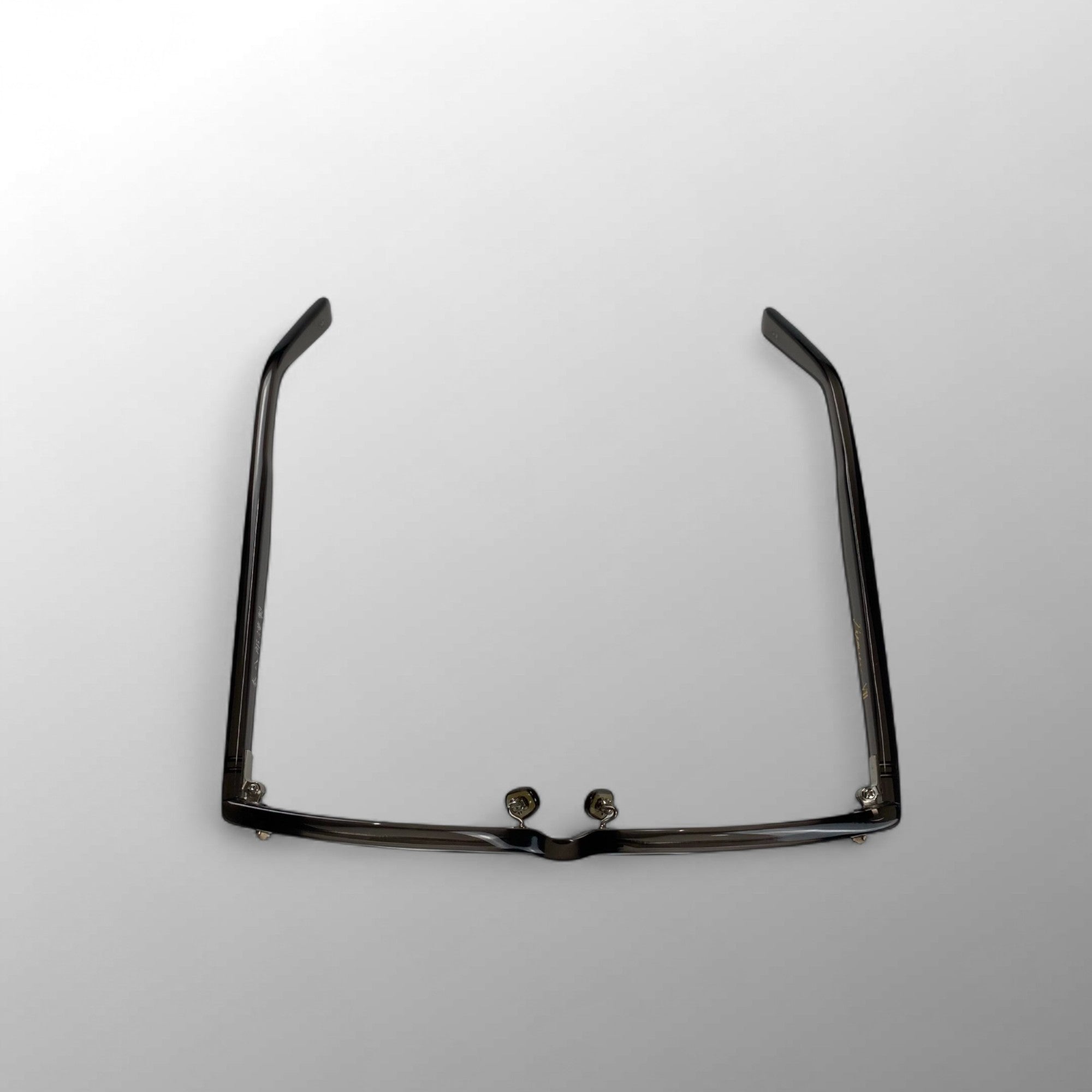 【美品】 金子眼鏡 × 泰八郎謹製 職人シリーズ / PREMIER VII 伊達メガネ クリアグレーフレーム 度なしクリアレンズ 参考定価：58,000+tax