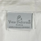YVES DELORME / ユーロ コットンパジャマシャツ 参考定価：30,000程度 SIZE:L