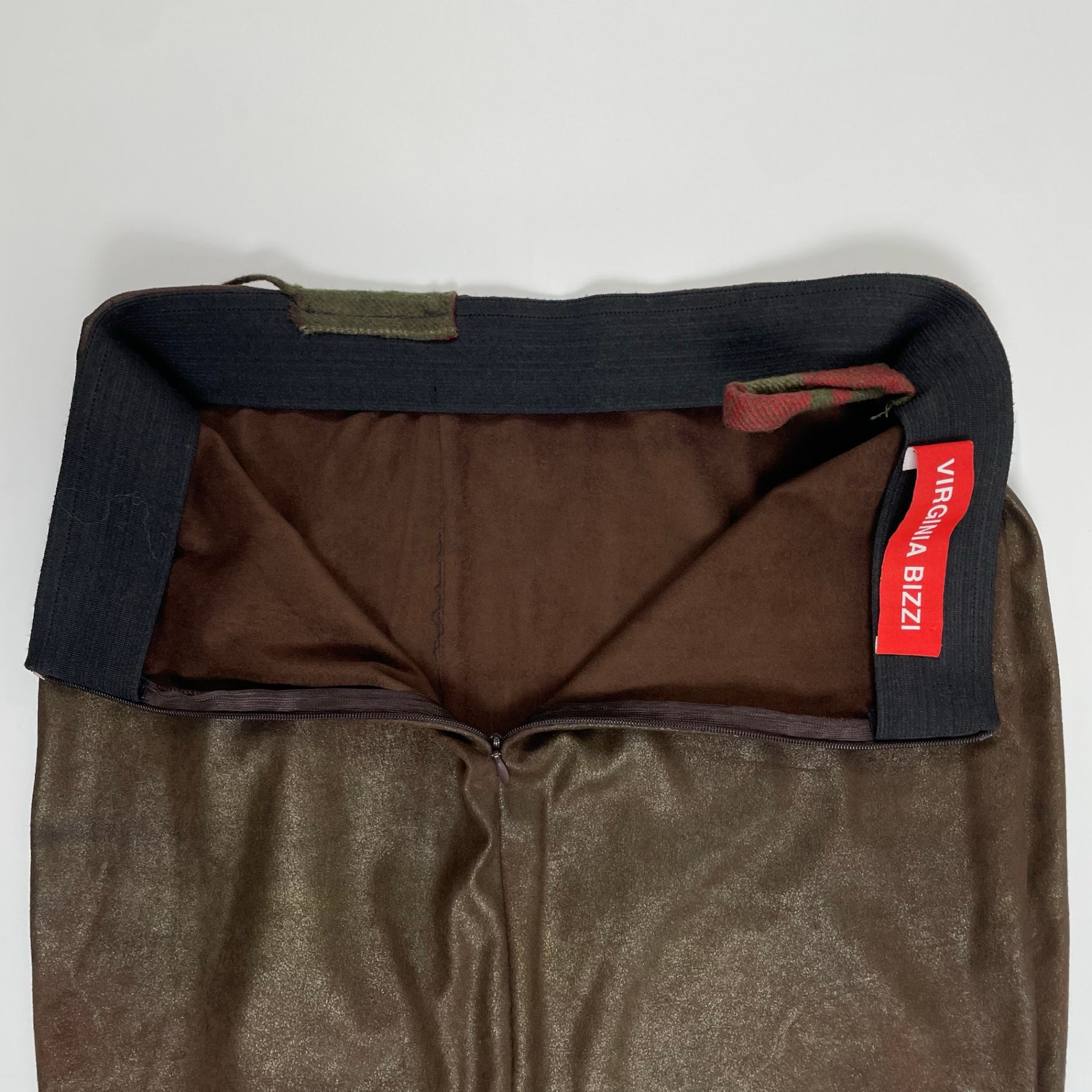 VIRGINIA BIZZI ヴァージニア ビッツィ / フリンジ切替タイトスカート H.P. FRANCE取り扱い 参考定価：35,000程度 SIZE:42