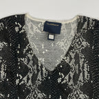 CLASS roberto cavalli / パイソン柄ウールニット  参考定価：60,000程度 SIZE:44