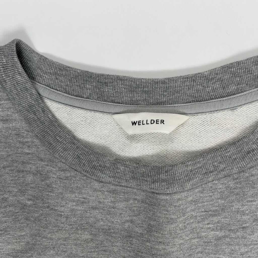 WELLDER ウェルダー / Flutter Tail Buck Side Tucked Crewneck グレー 参考定価：16,000+tax SIZE:3