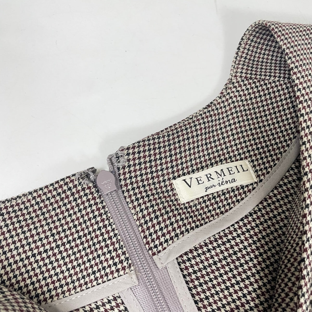 VERMEIL par IENA / P/Ryツイルウエストシェイプ パフスリーブワンピース 参考定価：25,000+tax