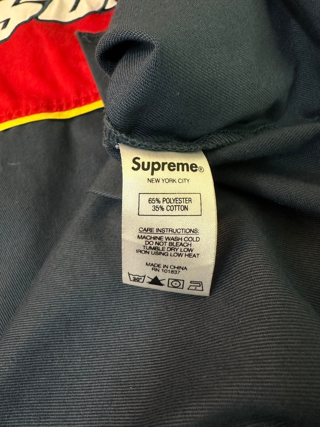 SUPREME / 18SS Color Blocked Work Shirt SIZE:XL