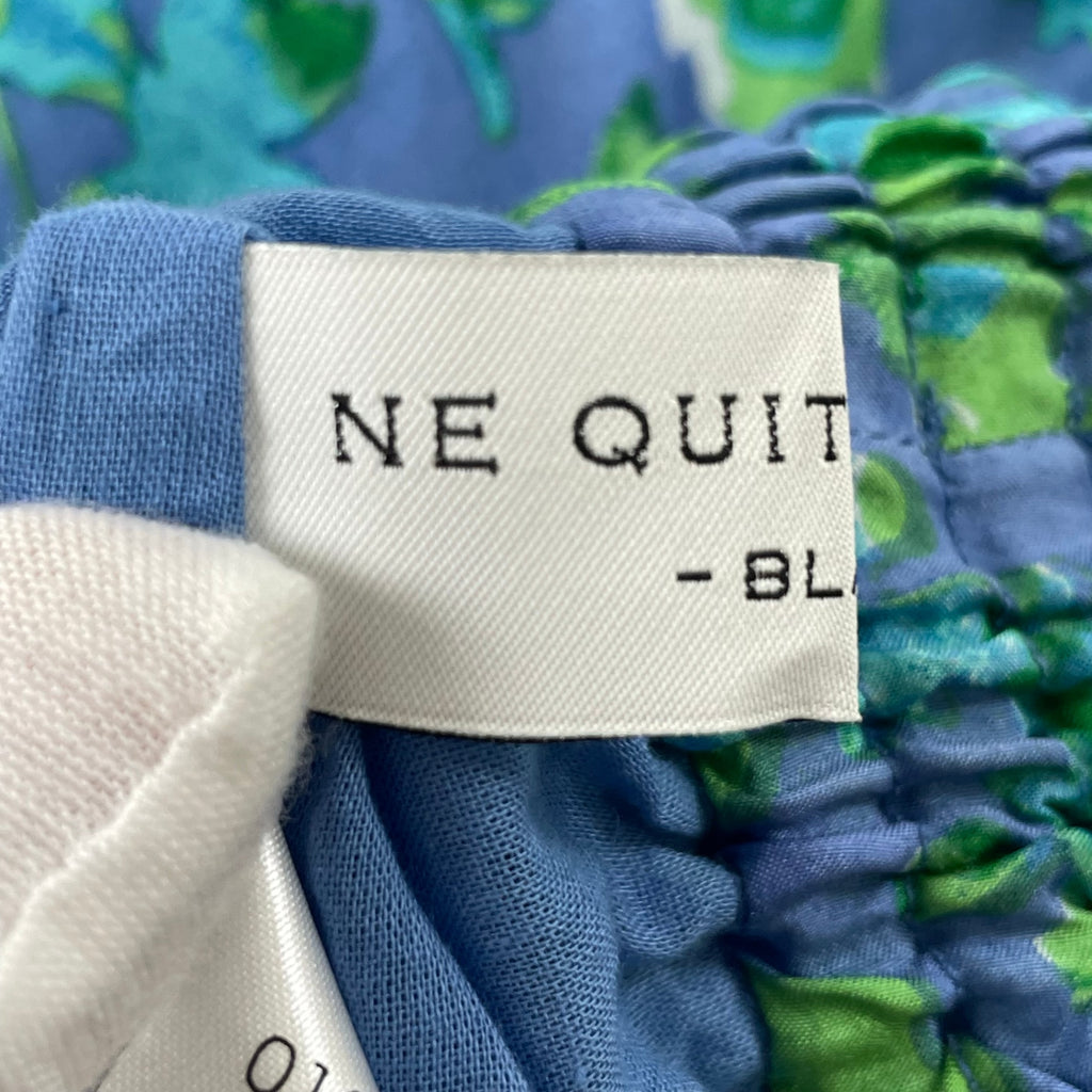 NE QUITTEZ PAS BLACK / シルクフローラルワイドパンツ SIZE:FREE