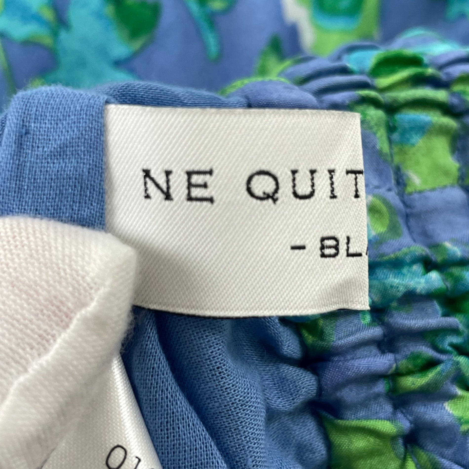 NE QUITTEZ PAS BLACK / シルクフローラルワイドパンツ SIZE:FREE